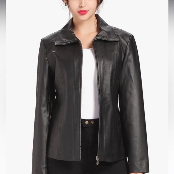 Women’s Michael Kors Leather Jacket - Picture 1 of 5